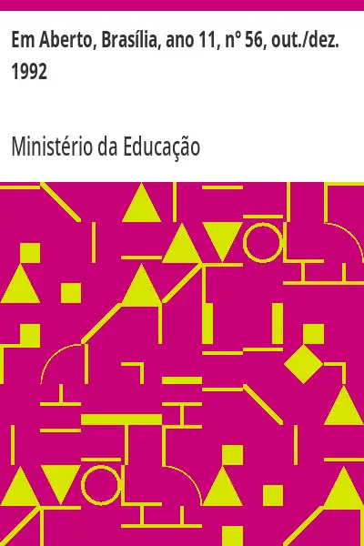 Baixar Em Aberto, Brasília, ano 11, n° 56, out./dez. 1992 pdf, epub, mobi, eBook