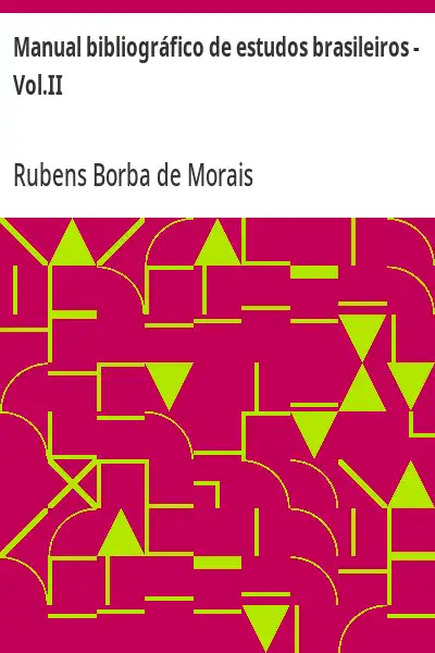 Baixar Manual bibliográfico de estudos brasileiros – Vol.II pdf, epub, mobi, eBook