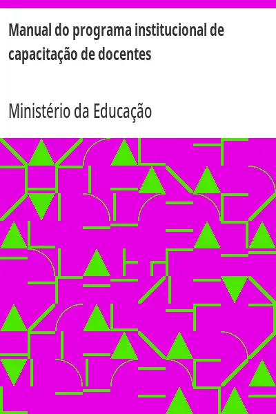 Baixar Manual do programa institucional de capacitação de docentes pdf, epub, mobi, eBook