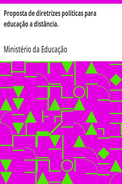 Baixar Proposta de diretrizes políticas para educação a distância. pdf, epub, mobi, eBook