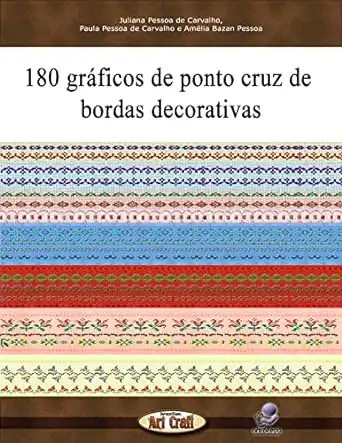 Baixar 180 gráficos de ponto cruz de bordas decorativas (Gráficos para bordados) pdf, epub, mobi, eBook