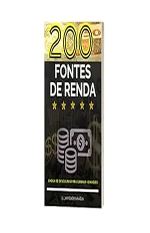 Capa do livro 200 FONTES DE RENDA - Jailson Neves