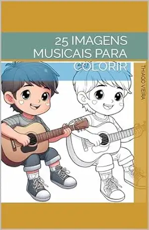 25 Imagens musicais para colorir – Thiago Vieira