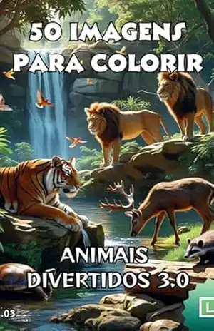 50 IMAGENS PARA COLORIR: ANIMAIS DIVERTIDOS 3.0 – Givanilson Alves