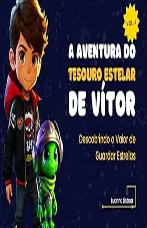 Capa do livro A Aventura do Tesouro Estelar de Vítor – Descobrindo o Valor de Guardar Estrelas (Explorando o Mundo das Finanças Kids) - Luanna Lisboa