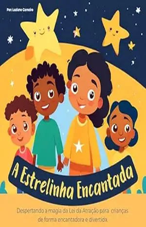 Capa do livro A Estrelinha encantada: Despertando a magia da Lei da Atração para crianças de forma encantadora e divertida. - Luziane  Carneiro
