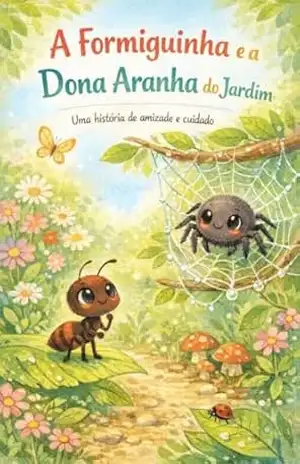 Capa do livro A Formiguinha e a Dona Aranha no Jardim: São pequenos passos que mudam tudo - VICTOR LASAPONARI