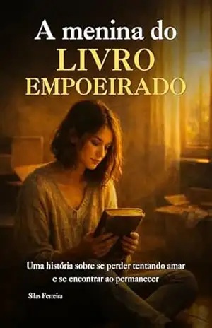 Capa do livro A Menina do Livro Empoeirado: Uma história sobre se perder tentando amar... e se encontrar ao aprender permanecer - Silas Rodolfo Ferreira