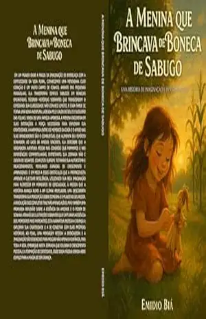 Capa do livro A Menina Que Brincava com Boneca de Sabugo: Uma história de imaginação e descobrimento - Emidio  Biá