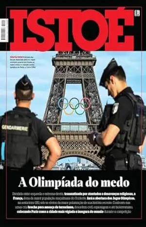 Capa do livro A Olimpíada do medo (REVISTA ISTOÉ) - Editora Três