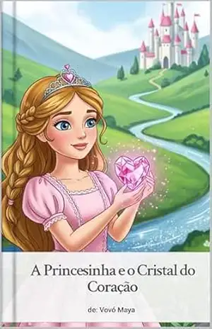 Capa do livro A Princesinha e o Cristal do Coração: Onde a Bondade é a Verdadeira Magia - Vovó Maya