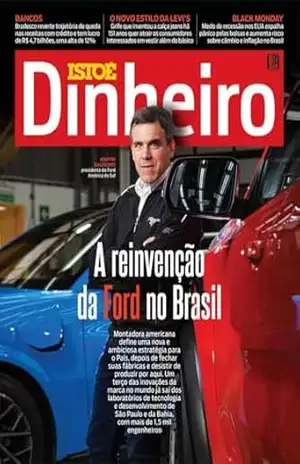Capa do livro A reinvenção da Ford no Brasil (REVISTA ISTOÉ DINHEIRO) - Editora Três