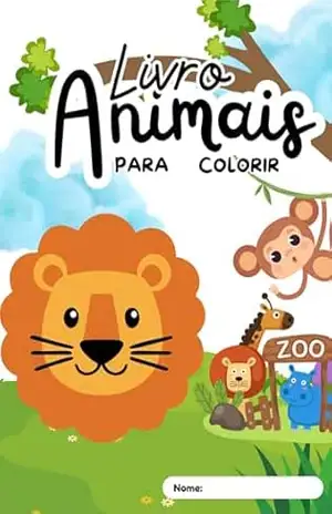 Capa do livro ABC dos Animais Para colorir: Aprenda o alfabeto enquanto colore bichinhos divertidos! - Dias