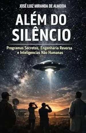Capa do livro Além do Silêncio: Programas Secretos, Engenharia Reversa e Inteligências Não Humanas - José Luiz Miranda de Almeida
