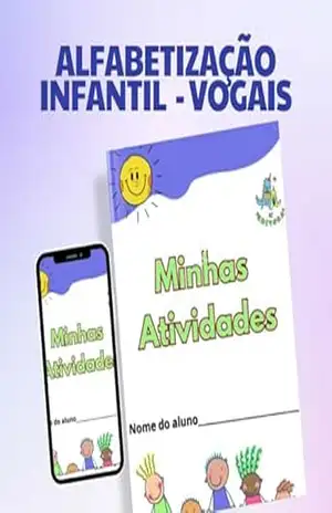 Capa do livro Alfabetização Infantil: Vogais - Luciane de Siqueira