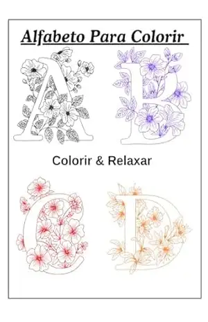 Capa do livro Alfabeto Para Colorir: Colorir & Relaxar - Otton  Claudino