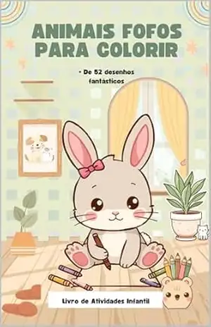 Animais fofos para colorir: +52 animais incríveis para aprender relaxar e se divertir - Guilherme da silva Animais fofos para colorir: +52 animais incríveis para aprender relaxar e se divertir - Guilherme da silva