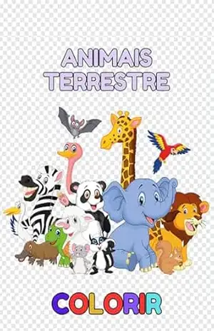 Animais terrestre: Colorir - Kelly De Jesus