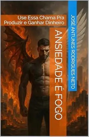 Capa do livro Ansiedade é Fogo: Use Essa Chama Pra Produzir e Ganhar Dinheiro - José Antunes Rodrigues