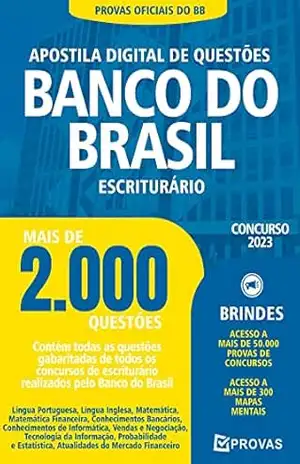 Apostila Digital de Questões para Concurso do Banco do Brasil 2023: Mais de 2.000 Questões Oficiais de Concursos Anteriores – José Eduardo dos Santos Martins