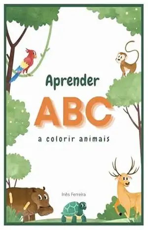 Capa do livro Aprender ABC a colorir Animais - Inês Ferreira