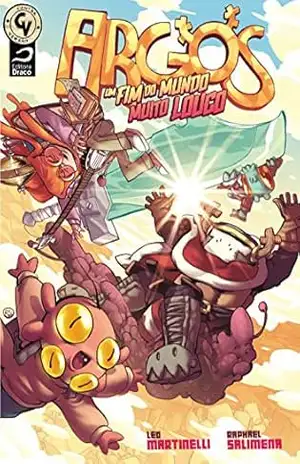 Capa do livro Argos: Um fim do mundo muito louco (Contraversão) - Raphael Salimena