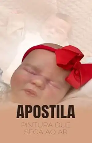 Capa do livro Artesanato: Apostila de Pintura de Bebê Reborn com tinta Decoart: Aprenda como pintar bebê reborn com Tinta que secam ao ar - Luana  Miqueleti