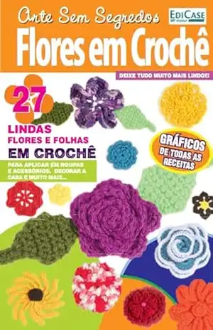 Capa do livro Artesanato Simples – Flores em Crochê – 15/05/2023 - EdiCase Digital