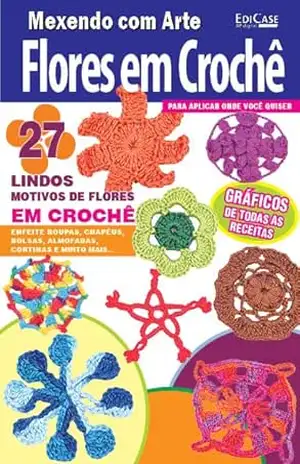 Capa do livro Artesanato Simples – Flores em Crochê – 28/11/2022 - EdiCase Digital