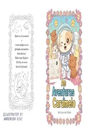 Capa do livro As Aventuras Aconchegantes do Caramelo: The Cozy Adventures of Caramel - Anderson Vivi