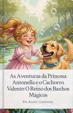 Capa do livro As Aventuras da Princesa Antonella e o Cachorro Valente: O Reino dos Banhos Mágicos - ANDRE GUTIERREZ DUARTE
