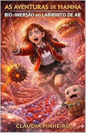 Capa do livro AS AVENTURAS DE HANNA: BIO–IMERSÃO NO LABIRINTO DO AR - CLÁUDIA PINHEIRO