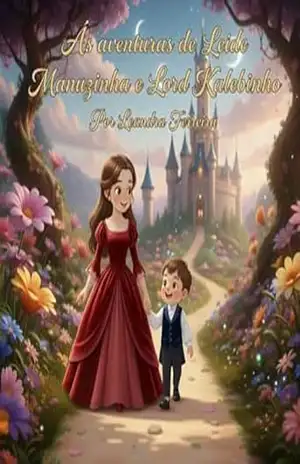 Capa do livro Às aventuras de Leide Manuzinha e Lord Kalebinho (Manuzinha e Kalebinho Livro 1) - Leandra Ferreira