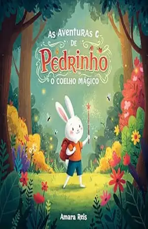 Capa do livro As Aventuras de Pedrinho, o Coelho Mágico: Em Busca da Magia Perdida - Amara  Reis