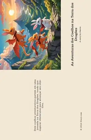 Capa do livro As aventuras dos Coelhos na Terra dos Dragões - Marcio Luiz de  Campos
