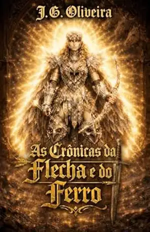 Capa do livro As Crônicas da Flecha e do Ferro – Volume 01 - José Guedes de Oliveira Junior  J.G. Oliveira