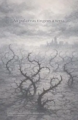 Capa do livro As palavras tingem a terra - t.