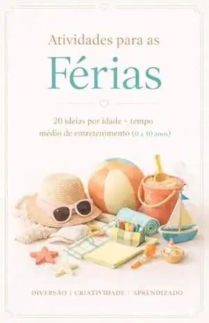 Atividades para as Férias: 20 ideias por idade + tempo médio de entretenimento (0 a 10 anos) – Maria Eduarda  Andrade