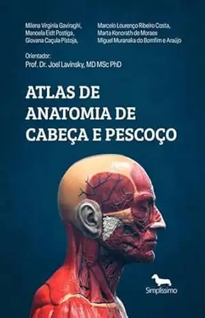 Capa do livro Atlas de Anatomia de Cabeça e Pescoço - Milena Virginia Gaviraghi
