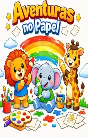 Capa do livro Aventuras no Papel: Aprenda a Desenhar e Colorir - Reginaldo Magalhães