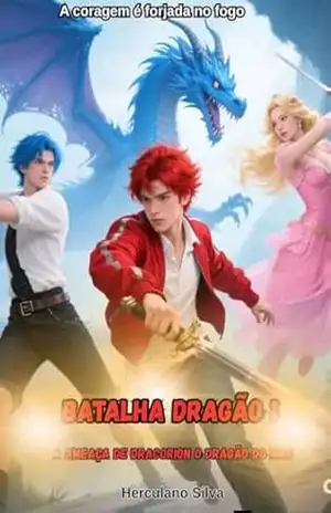 Capa do livro Batalha dragão: A ameaçar de Dracorion o dragão do mar - Herculano Silva