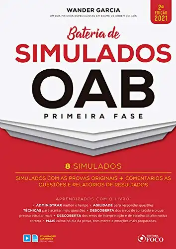 Baixar Bateria de simulados OAB primeira fase: Simulados com as provas originais + Comentários às questões e relatórios de resultados pdf, epub, mobi, eBook