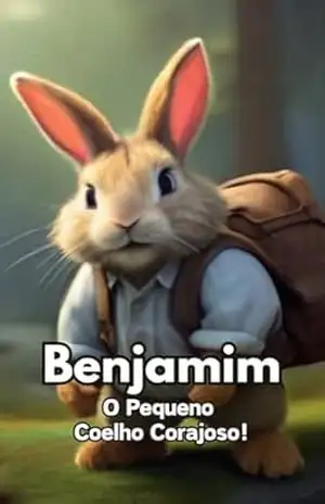 Capa do livro Benjamim – O Pequeno Coelho Corajoso! - Marcos Gama