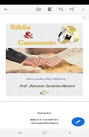 Capa do livro BÍBLIA & CASAMENTO: ALICERÇADOS PELA PALAVRA - JHONATAN MOREIRA