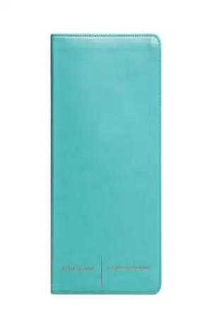 Capa do livro Bíblia Sagrada, Capa luxo verde água, Slim: Nova Versão Internacional - Thomas Nelson Brasil