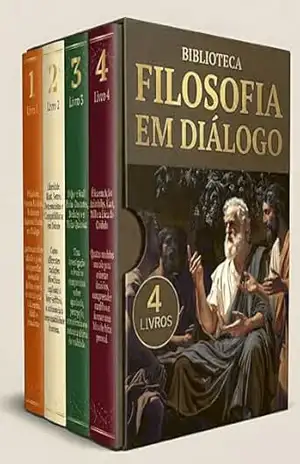 Biblioteca Filosofia em Diálogo – 4 Livros – As grandes perguntas da humanidade explicadas de forma clara, comparada e prática – Biblioteca Quântica