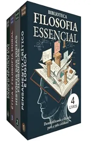 Biblioteca Filosofia Essencial: 4 Livros: A Jornada do Pensamento Crítico ao Alcance de Todos – Symbio Books