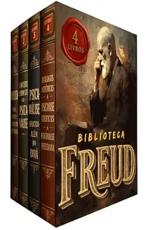 Capa do livro Biblioteca Freud – 4 Livros – O Guia Completo para Entender Freud e a Psicanálise, Sem Complicação - Symbio Books