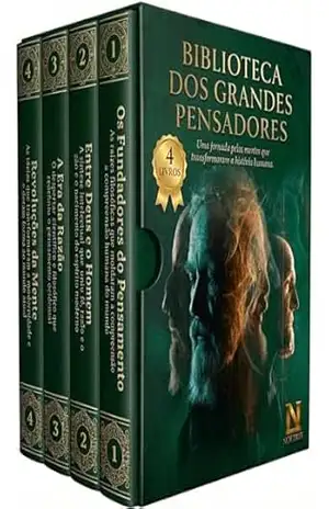 Biblioteca Grandes Pensadores – 4 Livros – Uma jornada pelas mentes que transformaram a história humana – Noetrix