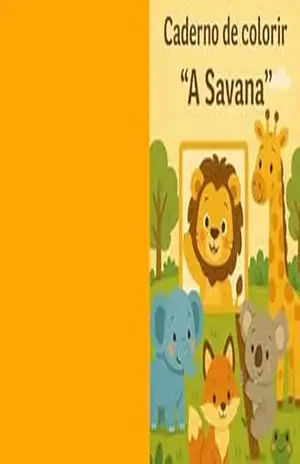 Caderno de Colorir ”A Savana”: Descubra os Animais da Savana com Suas Cores Favoritas! – Amanda Carvalho